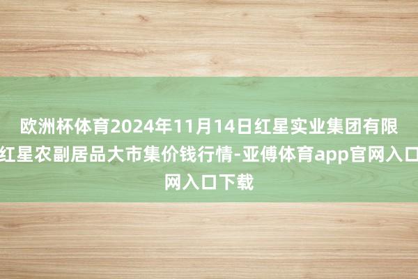 欧洲杯体育2024年11月14日红星实业集团有限公司红星农副居品大市集价钱行情-亚傅体育app官网入口下载