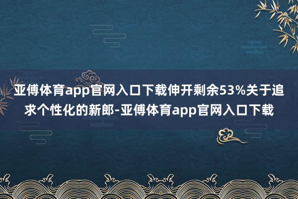 亚傅体育app官网入口下载伸开剩余53%关于追求个性化的新郎-亚傅体育app官网入口下载